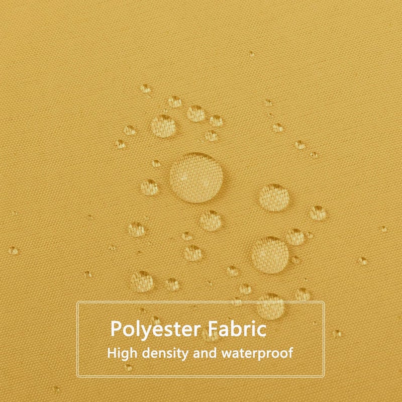 LLSCL Yolk Yellow Fabric Shower Curtain Liner with Magnets, Waterproof Hotel Quality, 72 x 72 Machine Washable - Image 3